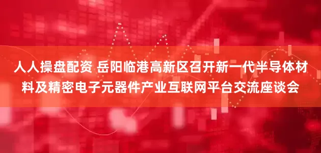 人人操盘配资 岳阳临港高新区召开新一代半导体材料及精密电子元器件产业互联网平台交流座谈会